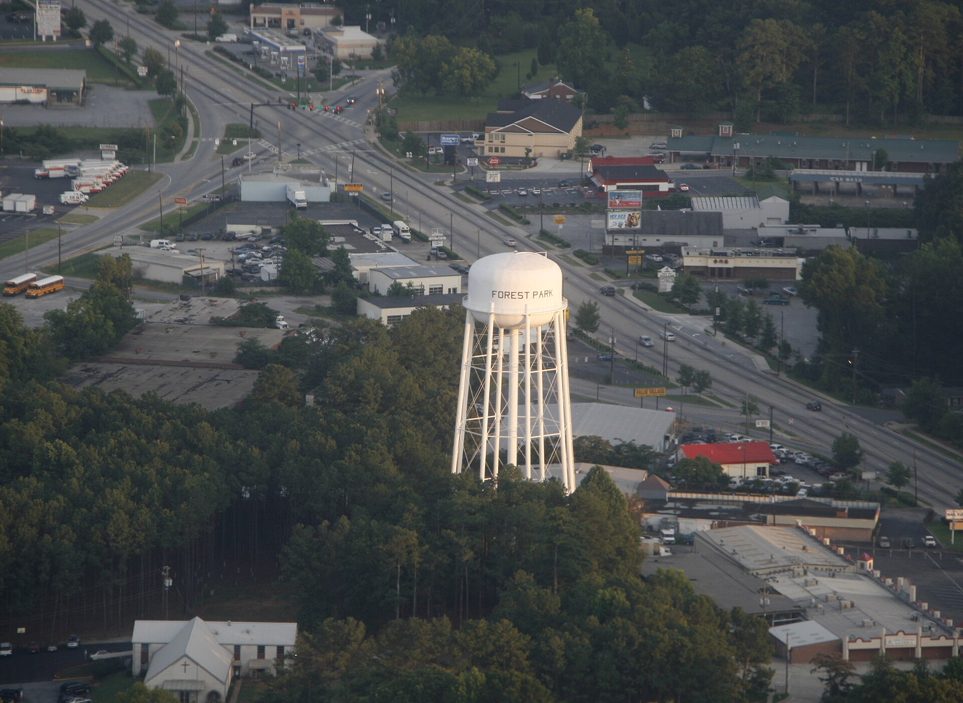 Aerial view of Forest Park, Georgia
